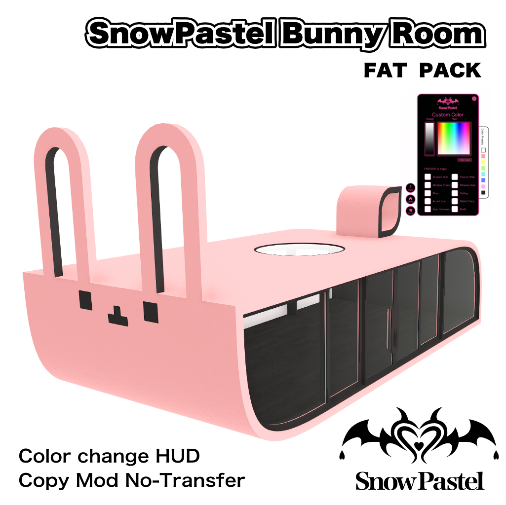 SnowPastel Bunny Room