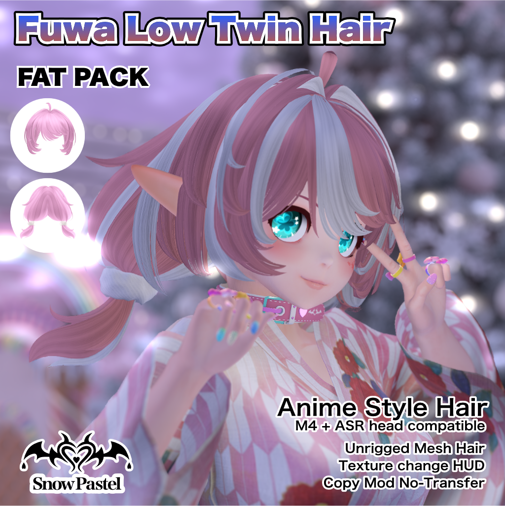 SnowPastel Low Twin Hair